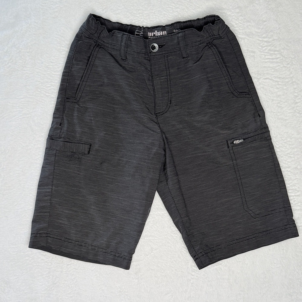 Urban Pipeline Boys 16 Gray Cargo Shorts‎ Elastic Waist Utility Skate